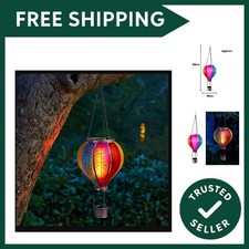 Solar-Powered Hot Air Balloon Lantern - Charming Outdoor Lighting for Gardens