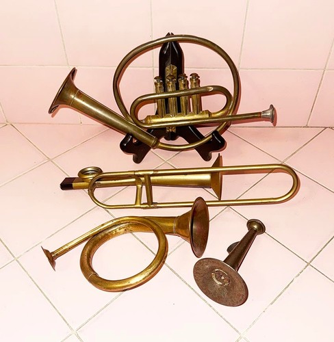 Lot toy brass horns noise - lot,