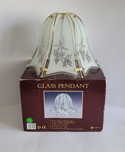 Tulip glass pendant - glass,
