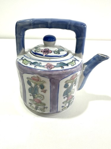 Vintage mini floral teapot - mini,