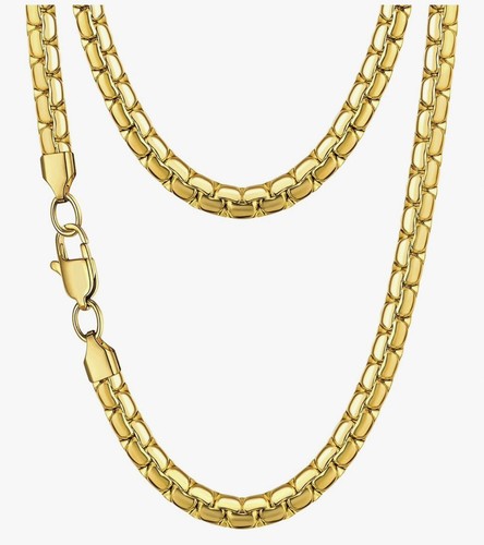 14k gold flat link - gold,