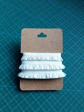 2M - 10mm White Pleated