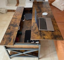 Industrial Coffee Table Vintage Retro Rustic Style Living Room Furniture Storage