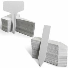 Plastic Plant Labels Garden Markers T-Type Gardening Name Tags Herbs Pots White