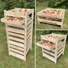 Traditional Wooden Apple Storage Racks Stores Fibre Paper Trays
