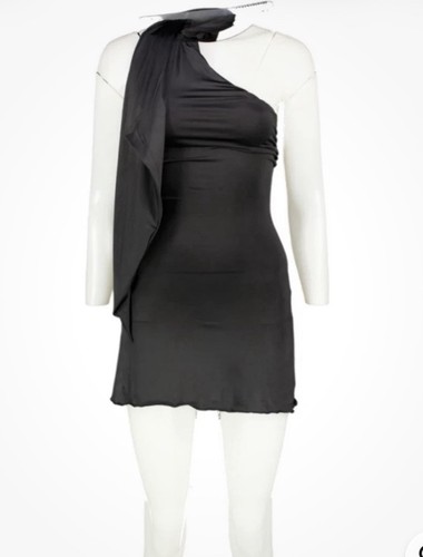 Polly black slinky scarf - oh,