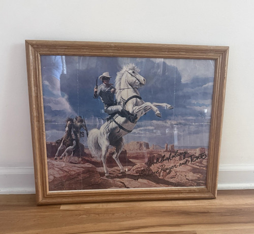 Framed western americana - framed,