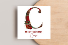 Personalised Tartan Initial