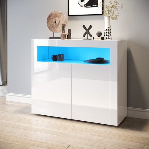 White door display cupboard - white,