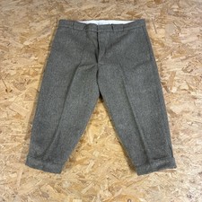 Vintage Alpendale Breeks Tweed Herringbone Grey Green Tone W38 Brand New 
