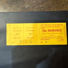 The Ramones concert ticket gig