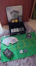 Jack Daniel's Poker Set Complete With No 5cl Minature