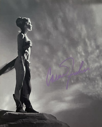 Carrie fisher signed - fisher, photo