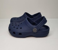 CROCS SIZE 8UK EUR25 BOYS GIRLS NAVY CLOGS SANDALS SLINGBACK MULES SLIDERS SHOES