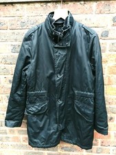 ZARA MAN MENS BLACK PARKA COAT SIZE LARGE