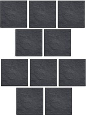 10 X BLACK TEXTURED GARDEN