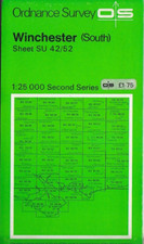 Ordnance Survey Map 1:25,000 Pathfinder Sheet SU 42/52 Winchester (South)