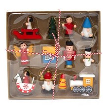 12-Piece Wooden Christmas Tree