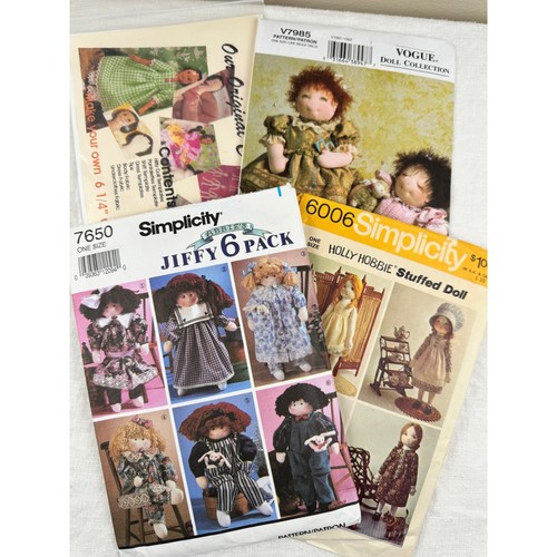 Vintage doll pattern lot - doll,