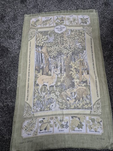 Vintage cotton tea towel - cotton,