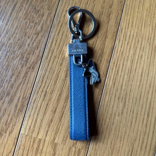 Authentic prada keychain navy - prada,