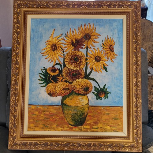 Oil canvas after vincent - oil, on