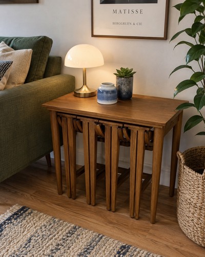 Mid century style teak - teak, nest