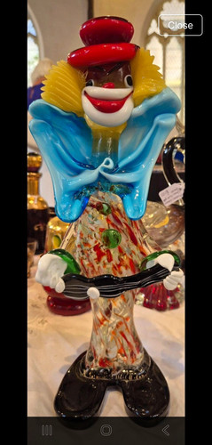 Vintage murano glass clown - vintage,