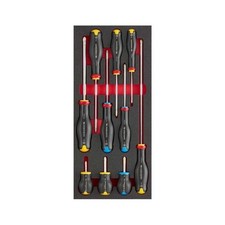 Facom MODM.AT5 10 Piece Protwist Phillips & Pozi Screwdriver Set In Foam