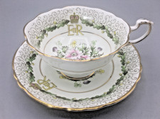 Paragon Double Warrant Coronation Queen Elizabeth II Cup & Saucer June 2nd 1953