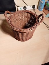 Willow Lined Log Basket Large