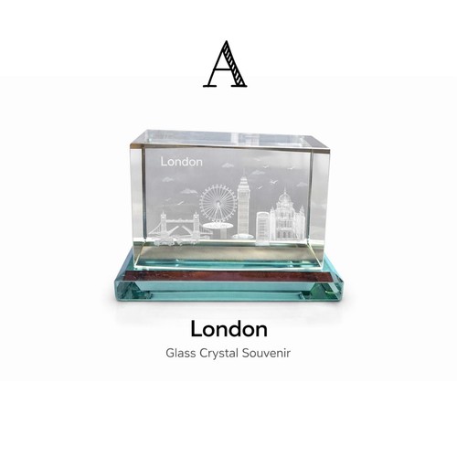 London glass crystal souvenir - london,