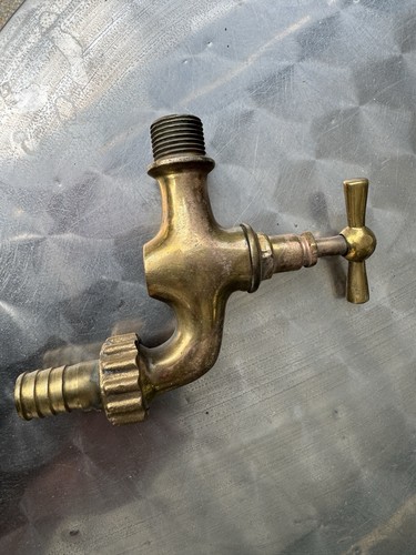 Vintage brass tap garden sink - brass,