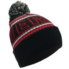 Liverpool Style Bobble Hat Outline Black Red Grey | Adult Size