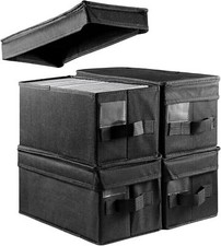 4Pcs DVD Storage Box 35x16x15.5cm Storage Boxes Container CD Sleeves Protective
