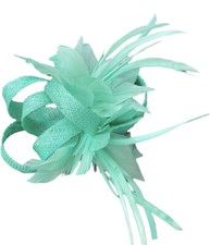 Women's Flower Feather Clip