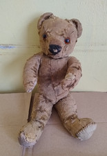 Vintage Or Antique Teddy Bear 10.5" Tall Pre-Loved Worn Old