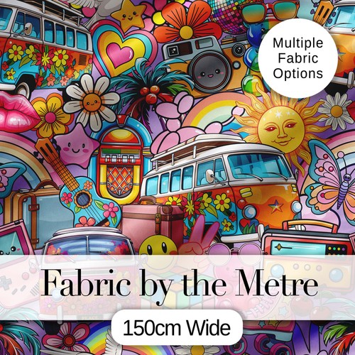Cute hippie van rainbow - cute,