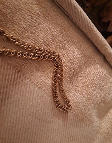 9carat double link chain - link,