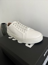 Boss White Trainers Size 12 Uk