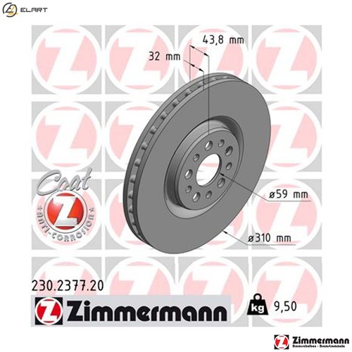 Brake disc 230 - brake, for