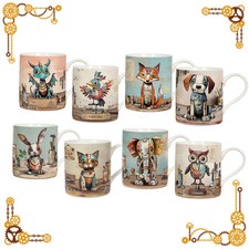 Ceramic Mugs Bug Art Scrap Animal Collection Design Coffee Cup Steampunk Style
