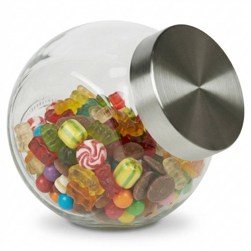 Glass sweet candy jar - 1.5l,