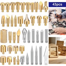 43x Brass Wood Burning Tips