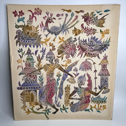 Vintage signed mur batik - vintage,