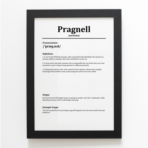 Print pragnell funny - a3,