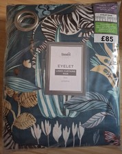 Dunelm Utopia Teal Eyelet