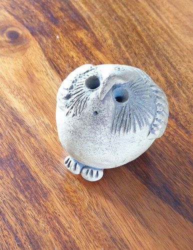Vintage studio pottery owl - pottery,