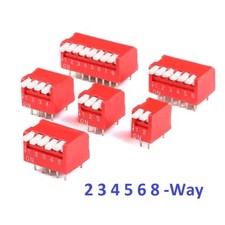 Red 2/3/4/5/6/8 Way Piano DIP