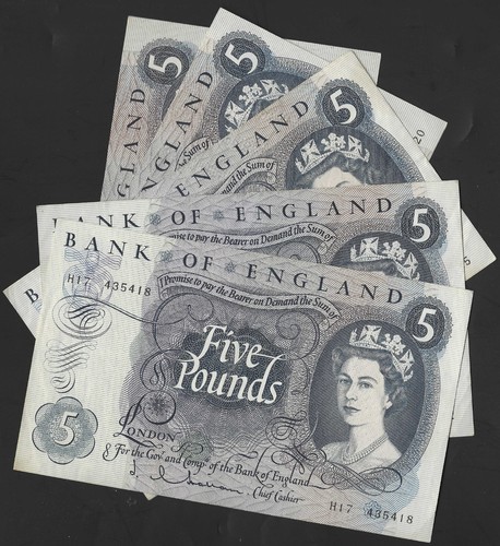 B297 hollom 1963 five - b297, pound